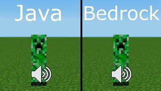 sounds Java vs Bedrock