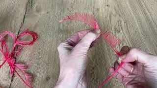 FEATHER SHAPING -Goose Biots feathers curling & cutting for millinery/hats/fascinators/crafting