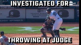 MLB INVESTIGATING Red Sox Manager For Throwing At Aaron Judge