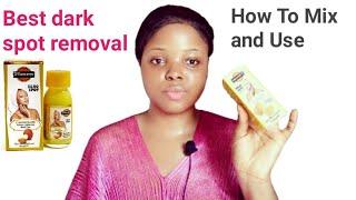 Zero tache zero spot concentre & how to mix with Nivea | dark spot removal / egg yolk