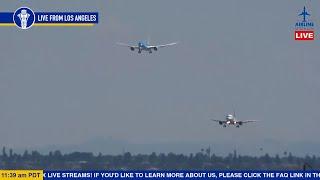 RARE Double Landing at LAX!