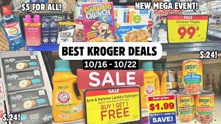 BEST KROGER DEALS | EASY NEW MEGA EVENT DEALS | KROGER COUPONING & SAVING MONEY | 10/16 - 10/22