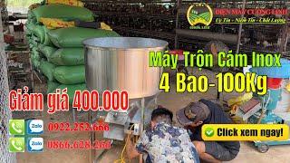 Máy Trộn Cám Trực Đứng 4 Bao 100Kg Giá Bao Nhiêu