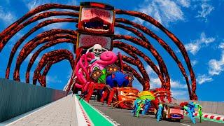 ALL MONSTERS & Cars Ramp Jump with TRIPLE BUS EATER | BeamNG.Drive
