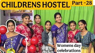 Childrens Hostel part -28 || womens day celebration with warden || rider mallesh hostel videos