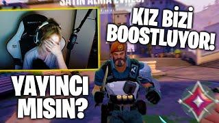 'KIZ BİZİ BOOSTLUYOR BEYLER!' | VALORANT DERECELİ