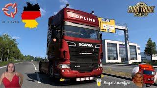 Euro Truck Simulator 2(1.53) Scania PGR-Series by JUseeTV Delivery to Dresden Leipzig + DLC's & Mods