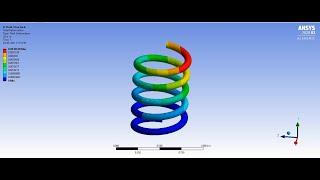 Static Structural Analysis of Coil Spring || Coil Spring ||