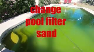 change pool filter sand