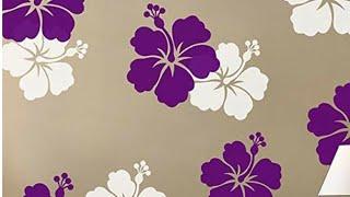 wall stencil design for bedroom