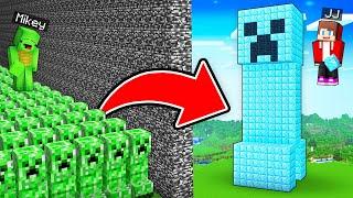 JJ vs Mikey SUPER MOB Build Battle in Minecraft - Maizen