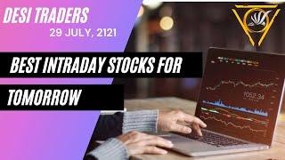 Best intraday trading stocks for tomorrow | nifty no loss strategy | Desi Traders