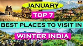 7 Best Places To Visit In January In India | White Winter Destination #january