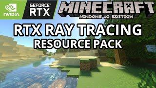 Minecraft Windows 10 - RTX Ray Tracing Resource Pack (Bedrock Shaders) Minecraft RTX Gameplay