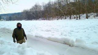 Yough River is Frozen solid with Giant ice blocks! | Tube color change issue |