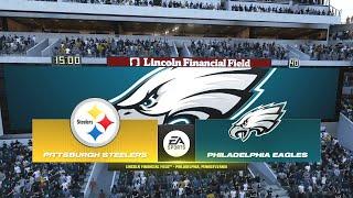 Madden NFL 24 - Pittsburgh Steelers (8-5) Vs Philadelphia Eagles (11-1) Week 15 (Madden 25 Rosters)