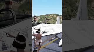 Stealing a Military Plane in GTA 5 with Moto #short 664