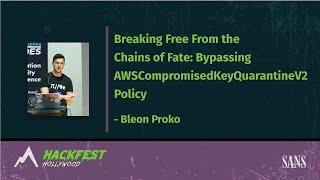 Breaking free from the chains of fate - Bypassing AWSCompromisedKeyQuarantineV2 Policy