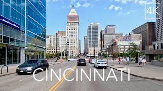 Cincinnati Ohio City Driving Tour 4k - Cincy / Birthplace of Professional Baseball Drive