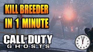 COD Ghosts - How To Kill Breeder In Under a Minute - Extinction Nightfall