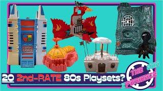 20, 2nd Rate & Tier 2 1980s Toy Playsets | Tier 2 Toyline Action Figures & Dolls Playsets of the 80s