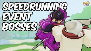 Speedrunning EVERY Shindo Life Event Boss!