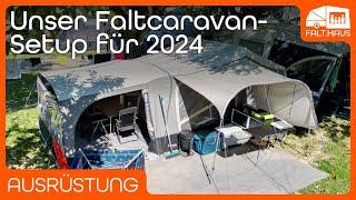 Unser Faltcaravan & Camping Setup 2024