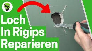 Loch in Rigipswand Reparieren  ULTIMATIVE ANLEITUNG: Wie Löcher in Gipskartondecke Schließen???