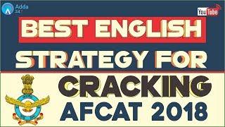 English Strategy For Cracking AFCAT 2018