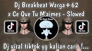 DJ BREAKBEAT WARGA +62 X CE QUE TU M'AIMES FT ALL VIRAL TIKTOK | DJ TEMBAK TEMBAK PANGANA