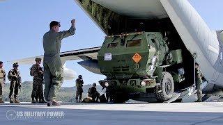 U.S. Marines Load M142 HIMARS Into a KC-130T Hercules