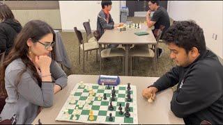 Playing Blitz Chess Match By Woman Candidate Master- Kiana Arab