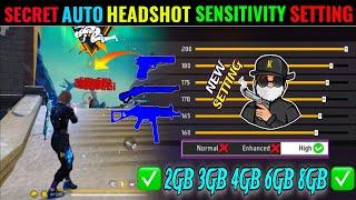 Free Fire Max Auto Headshot Trick 2024 Sensitivity ️ 2gb, 3gb, 4gb Ram Headshot Sensitivity Setting