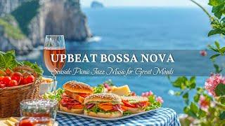 Enjoy Summer Seaside Ambience with Jazz Music ️ Happy Bossa Nova & Wave Sounds for Stress Relief