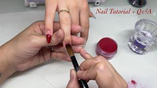 Fall To Winter Acrylic Nails | Chrome Ombré Sweater Design | Q & A 