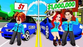ROBLOX Brookhaven RP - FUNNY MOMENTS: Rich Cops and Poor Cops | Roblox Idol