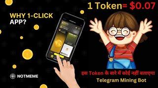 $350 Token Claim 100% - NOTMEME Coin Telegram Mining Bot | New Tap-To-Earn Airdrop 2024 