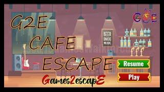 G2E Cafe Escape Walkthrough [Games2Escape]