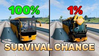 BeamNG.drive Realistic Crashes #15 | Epic Survival Chance Test