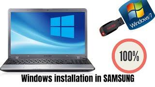 how to install windows in samsung laptop