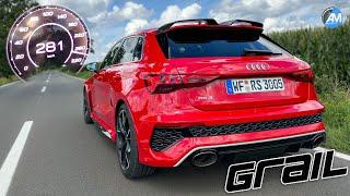 Audi RS3 8Y GRAIL Exhaust (400hp)| 0-280 km/h acceleration | by Automann in 4K