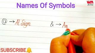 Name Of Symbols | How to Write Symbols | Writing With Debika