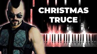 SABATON - Christmas Truce piano karaoke instrumental cover, lyrics