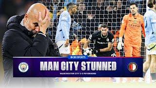 Manchester City STUNNED at home vs. Feyenoord in the UEFA Champions League | Scoreline | CBS Sports