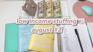 cash envelope stuffing | august #2 | full time income budget | BUDGETWITHAMANDA