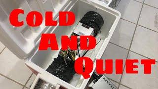 How to soundproof Antminer s9 in a cooler - ASIC Cooling silencer DIY cooler box 2018