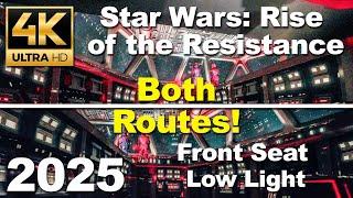 [4K] Star Wars: Rise of the Resistance [2025] - Both Routes (Queue & Ride) - (Front Row)