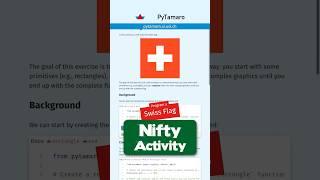 ‍ Program a Swiss Flag in #Python with #PyTamaro