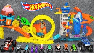 Hot Wheels Collection Unboxing Toy Review ASMR | Hot Wheels City Downtown Ice Cream Swirl