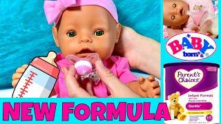 Baby Born Gemma Tries New Baby Formula! Organizing Baby Items In Badger Basket Doll Care Station!